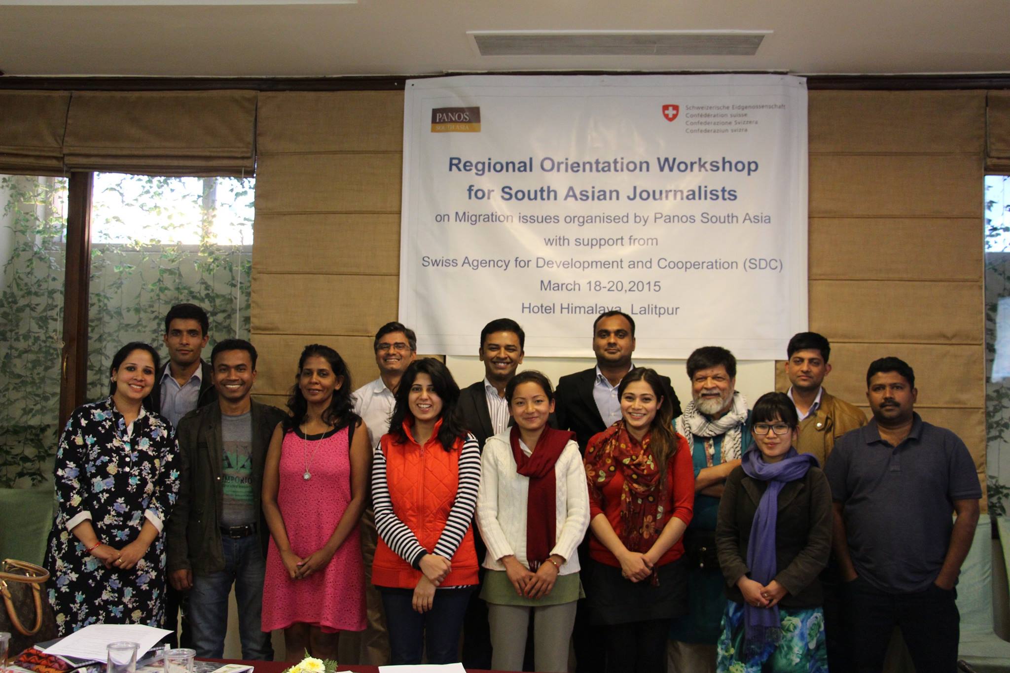 Participants of three-day Regional Orientation Workshop for South Asian Journalists on Migrant Labors. Photo: PSA